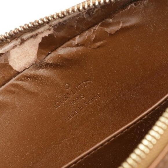 Authenticated Louis Vuitton Christie MM Crossbody in Bronze - Picture 8 of 10